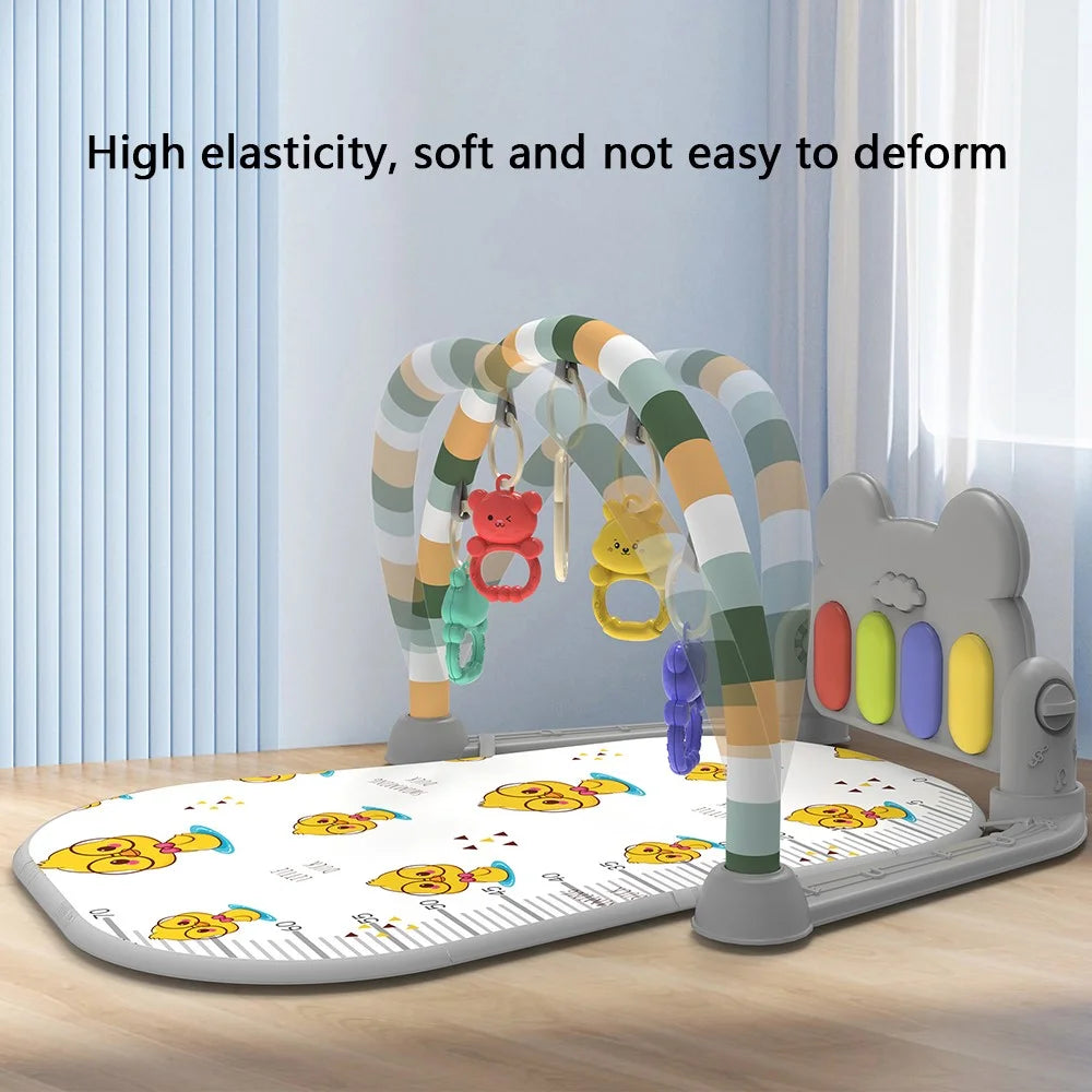 Baby Gyms Play Mat Musical Activity Center Toddler Kick and Play Piano Infant Early Education Toy - Green - 4
