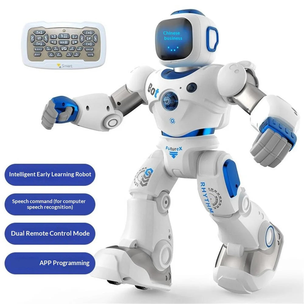 Smart RC Robot Toy Electric Educational Toy with Voice Dancing Dialogue Programming for Children - 2