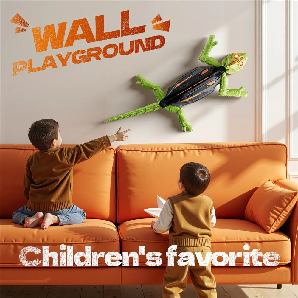Wall Climbing Lizard Floor Wall Crawler Remote Control Electric RC Toy Kids Gift - Lizard - 3