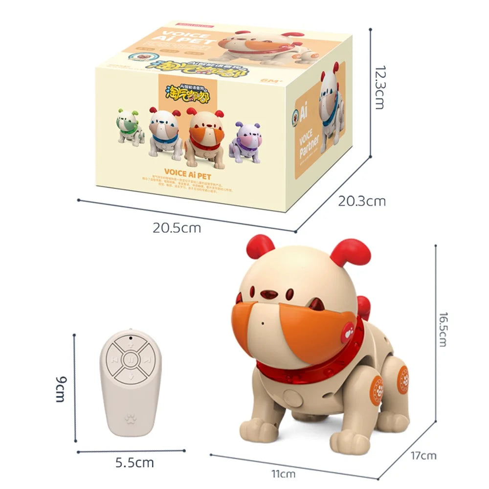 BG1539 Voice Recording Children Educational Robot Dog Touch Sensitive Interactive Toy - Blue - 6