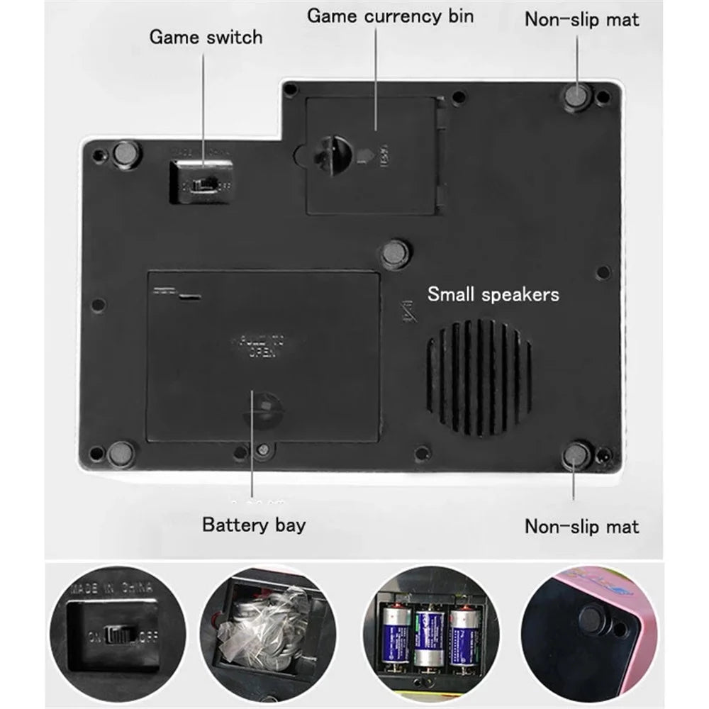 Electronic Arcade Claw Machine Toy Grabber Prize Dispenser Vending Machine Toy with 24 Coins for Kids Birthday Gift - 2