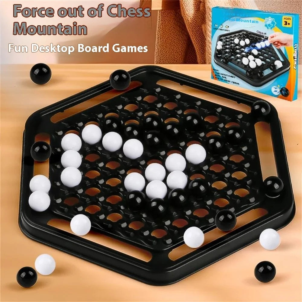 KJ129 Educational Chess Push Ball Game Board Game Toys Two Player Four-in-a-Row Checkers for Children - 3