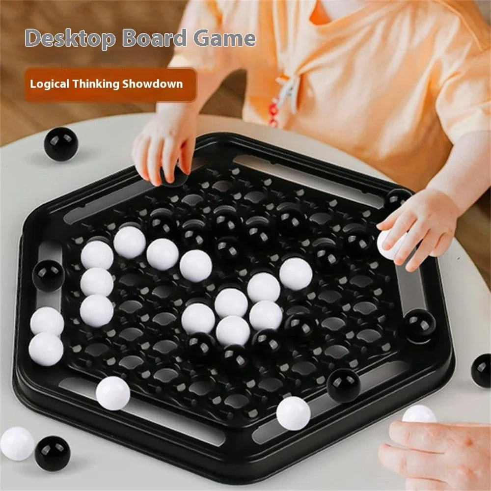 KJ129 Educational Chess Push Ball Game Board Game Toys Two Player Four-in-a-Row Checkers for Children - 5