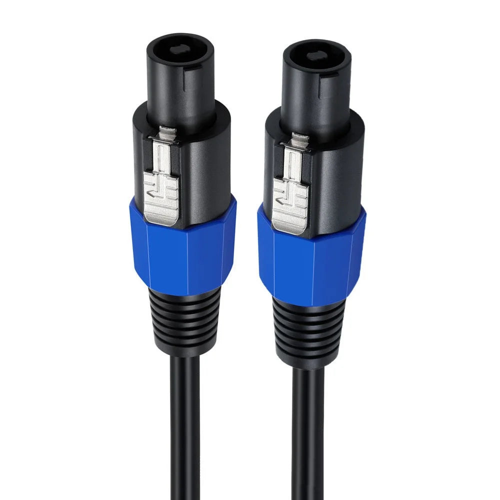 JUNSUNMAY 25FT Speakon Speaker Cable Male to Male Audio Amplifier Cord with Twist Lock - 1