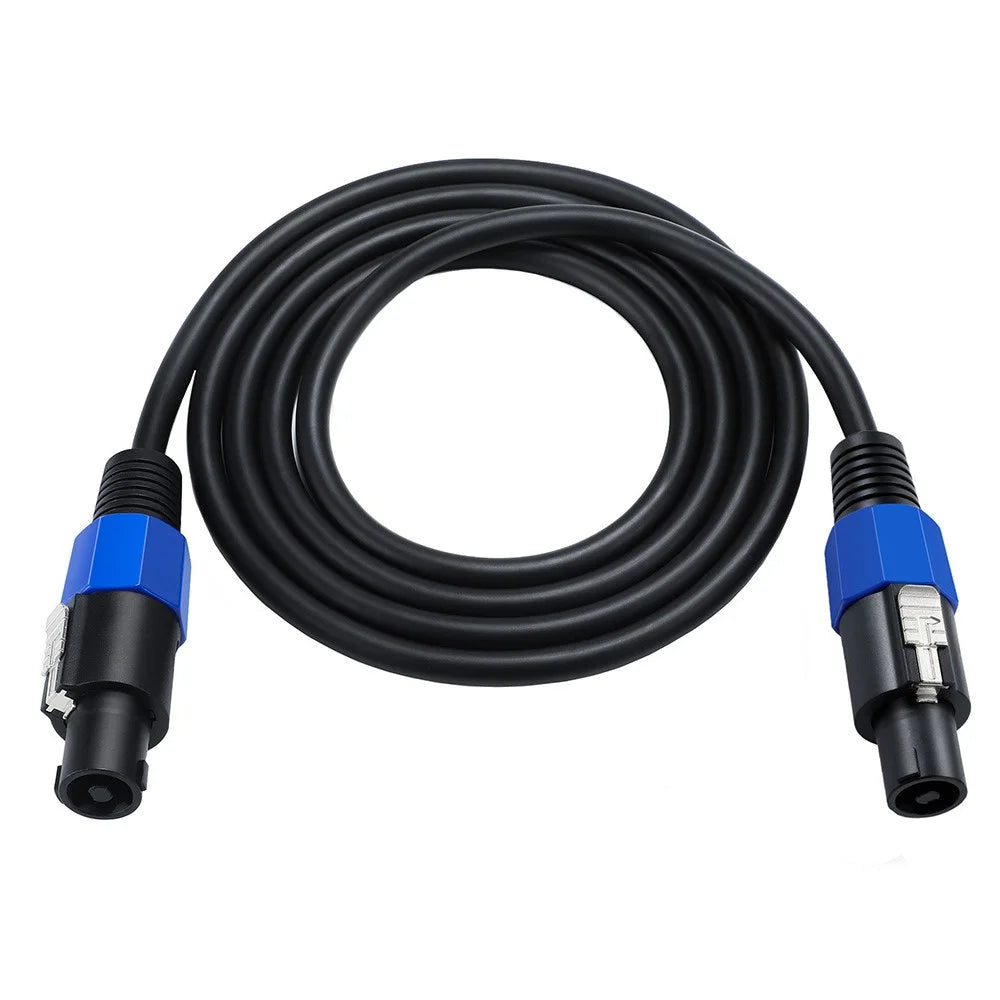 JUNSUNMAY 25FT Speakon Speaker Cable Male to Male Audio Amplifier Cord with Twist Lock - 2