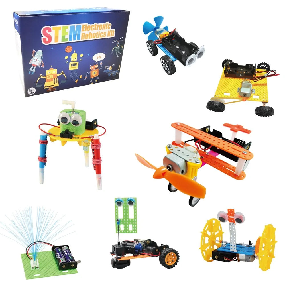 Science Experiment Assembly Kit DIY Robot Building Block Set for Elementary Students Educational Toy - 1
