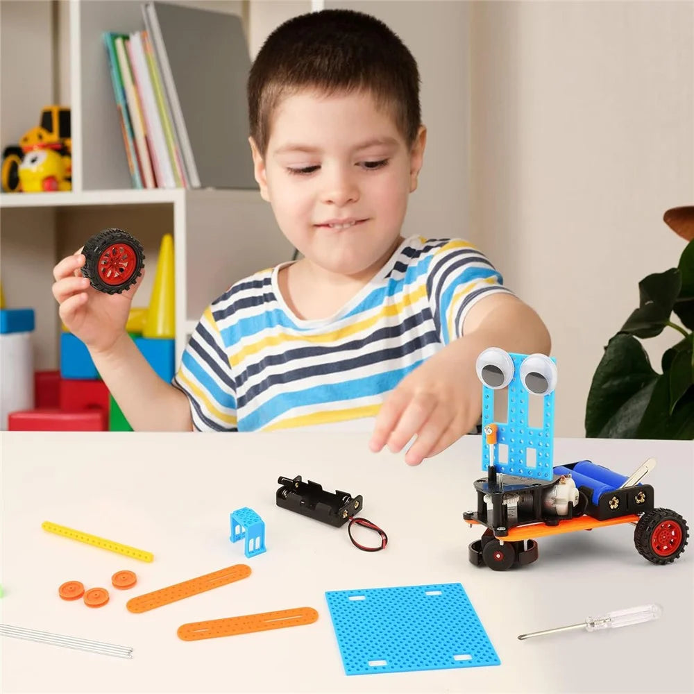 Science Experiment Assembly Kit DIY Robot Building Block Set for Elementary Students Educational Toy - 5