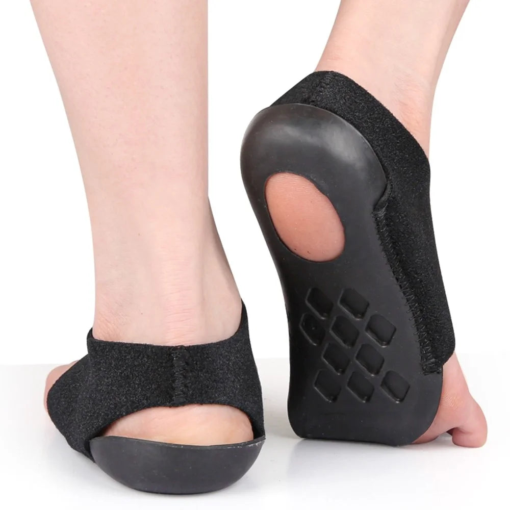 069 1 Pair Arch Support Heel Sleeve Foot Pain Relief Plantar Fasciitis Orthopedic Cushion, Size M - 1