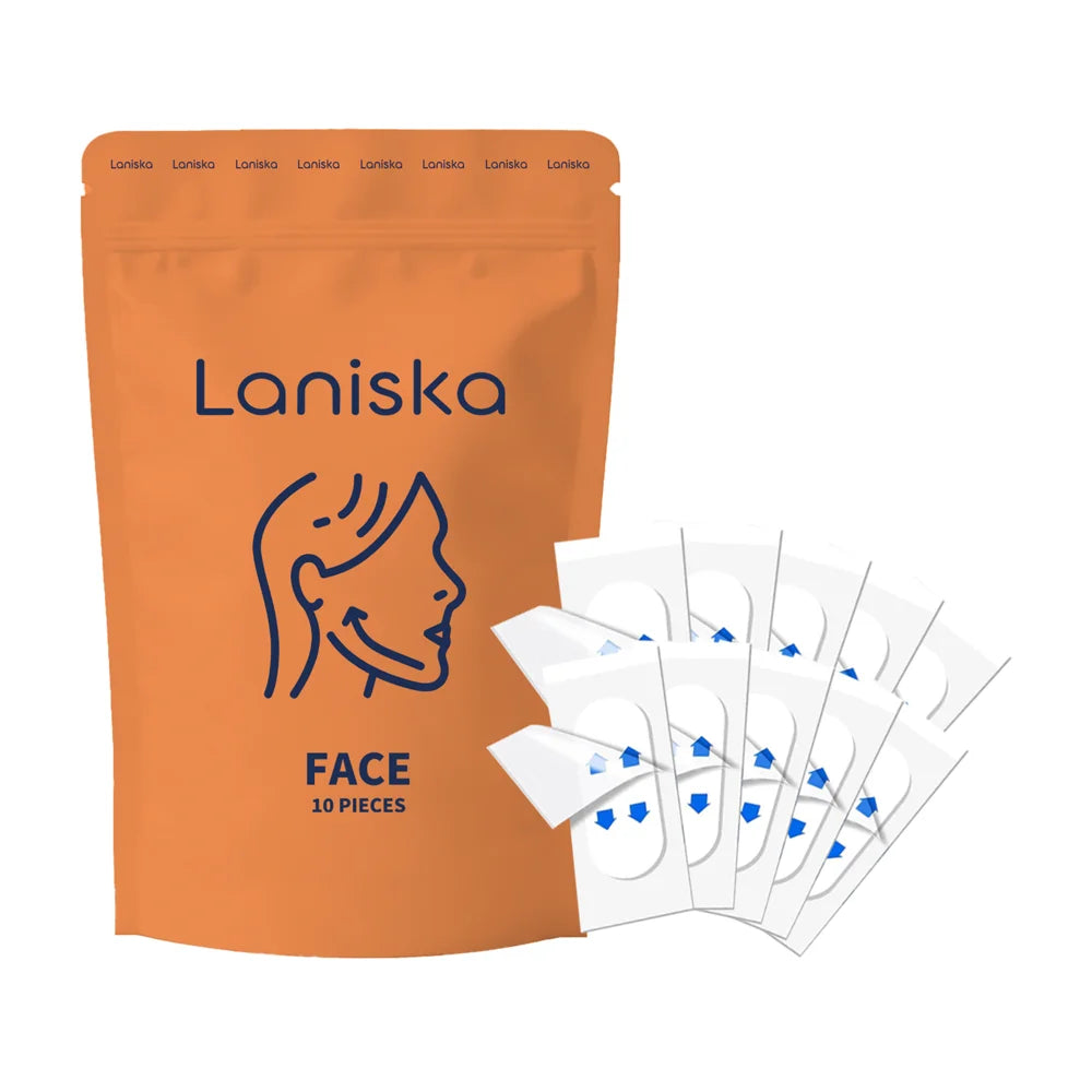 LANISKA 10Pcs Face Lifting Patches Vitamin E Hydrolyzed Collagen Moisturizing Facial Skin Care - 10Pcs - 1