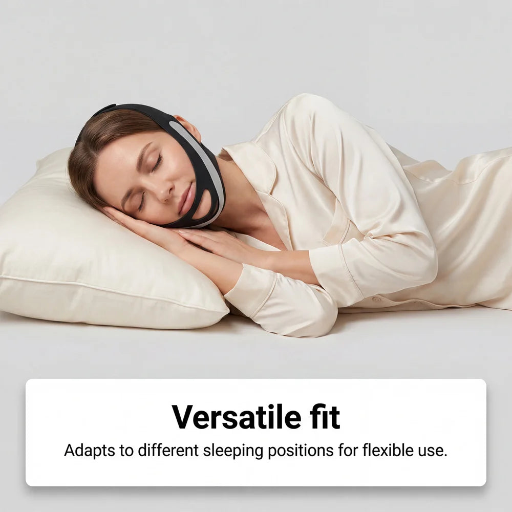 TORVIKX Stop Snoring Elastic Chin Strap Anti Snoring Sleep Aid Adjustable Snore Reduction Chin Belt - 4