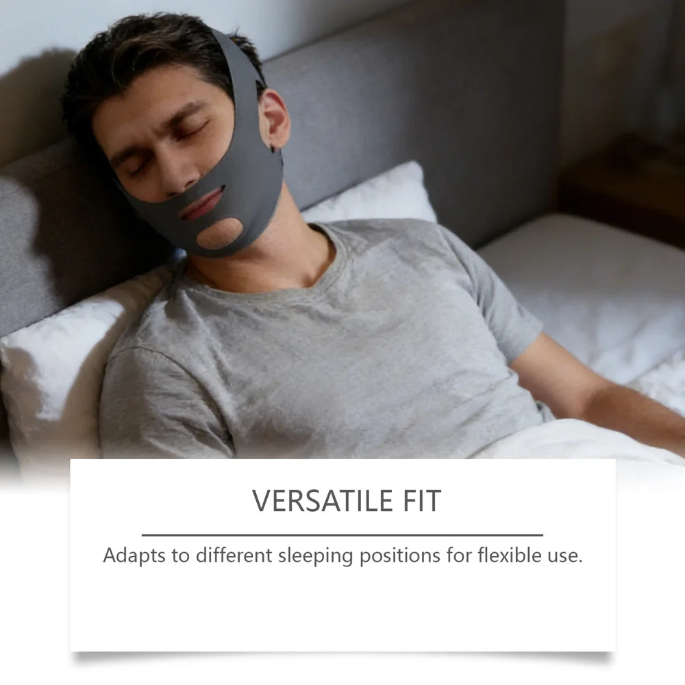 TORVIKX Anti Snoring Elastic Chin Strap Health Sleeping Jaw Support Adjustable Chin Belt - 1Pc - 2