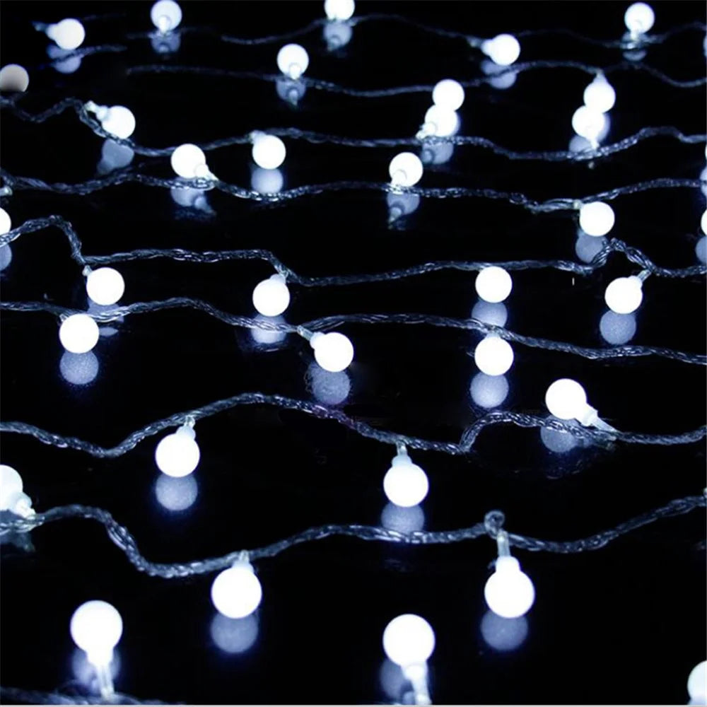40-LED Solar Globe String Lights Battery Powered Fairy String Lights Gift 6m - White - 1