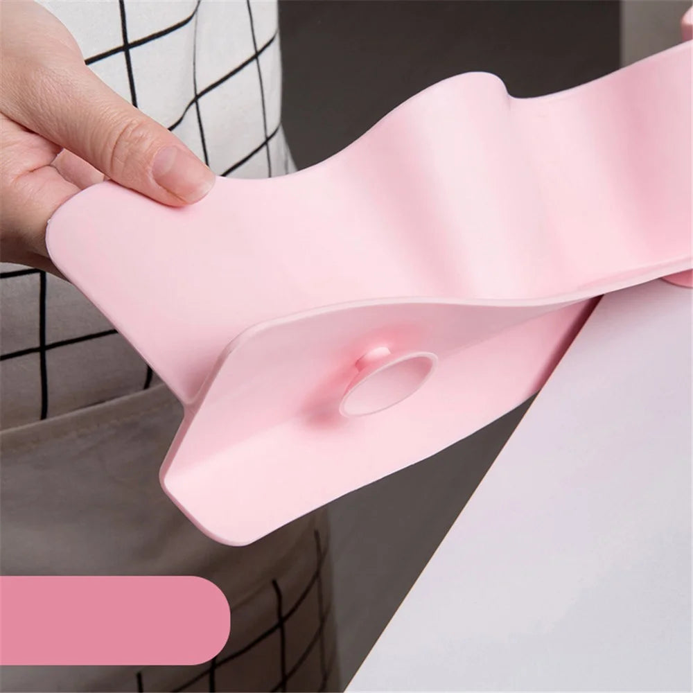 Water Splash Guard Baffle Board Sucker Wash Basin Sink Board Kitchen Gadget - Pink - 3