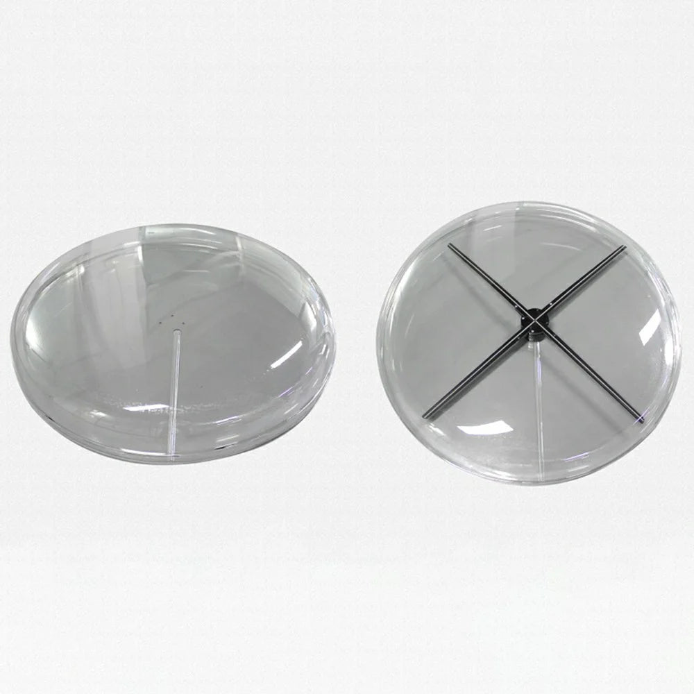 3D Holographic Projection Advertising Machine Protective Cover Transparent Acrylic for 42cm Fan - 3