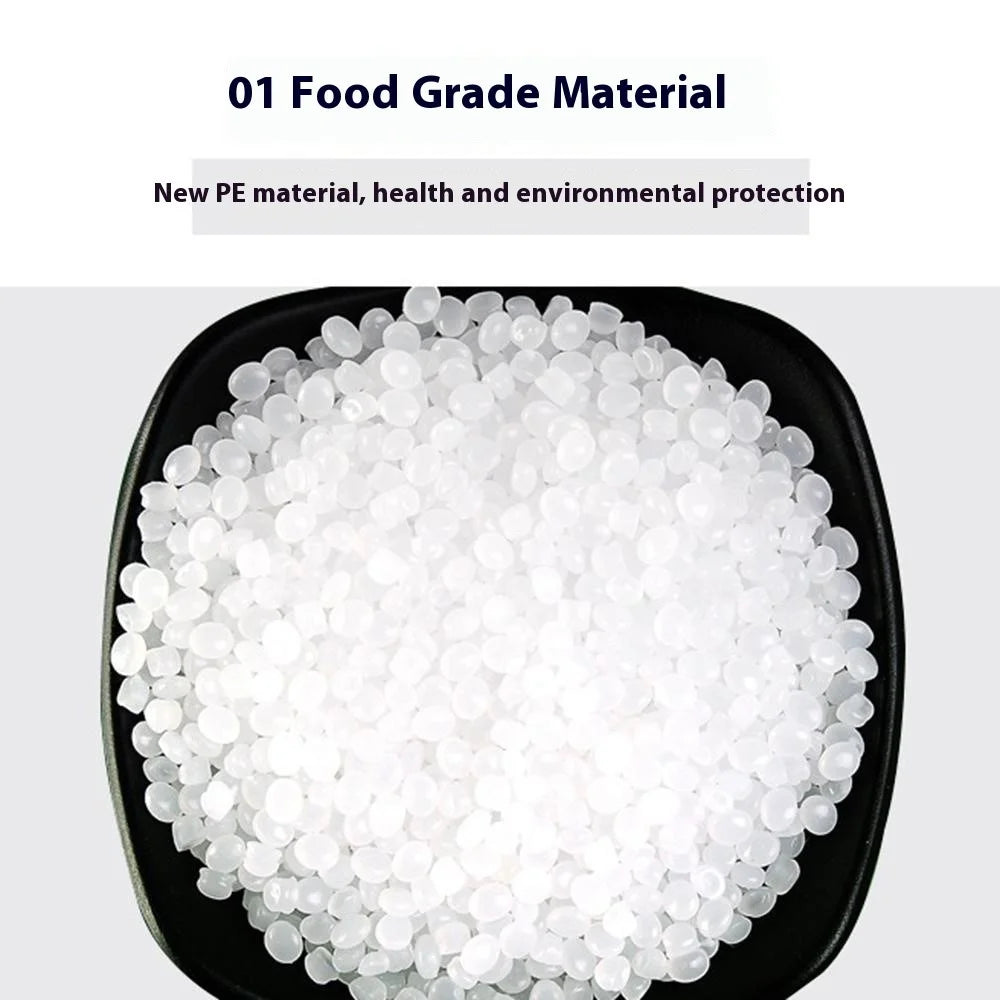 100Pcs 45x55cm Thicken PE Resealable Bags 0.16mm Clear Food Storage Freezing Organization Pouches - 4