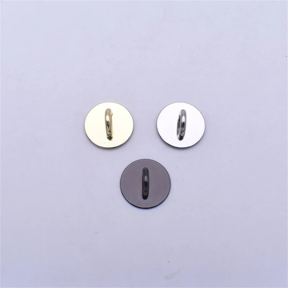 10Pcs / Pack Metal Phone Charm Hook Electroplate Ring Gripper for Phone Case DIY Accessories - Silver Heart - 3