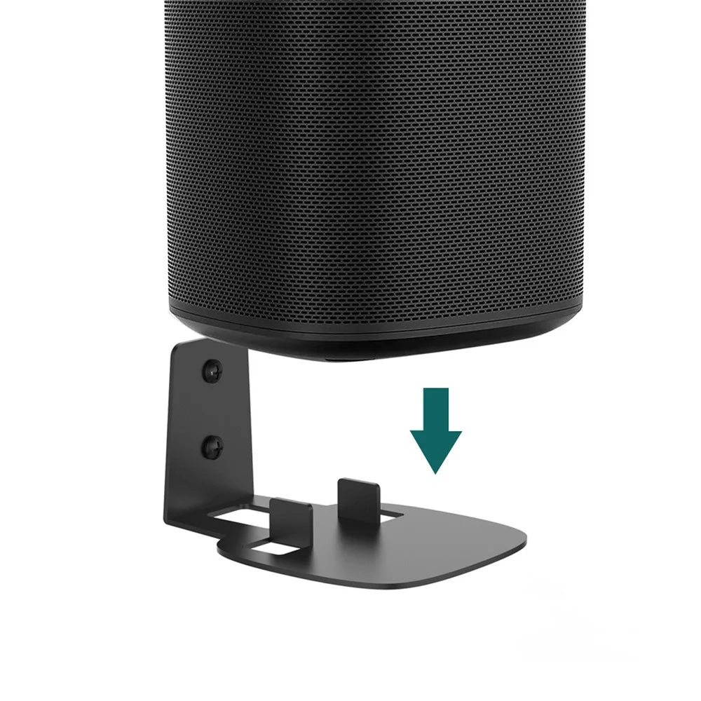 MONZLTECK For Sonos One SL Speaker Wall Mount Bracket Space Saving Metal Stand - 3