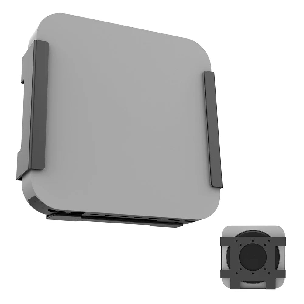 For Mac mini M1 / M2 Under Desk Monitor Back Mount Bracket Space Saving Metal Storage Rack - 1