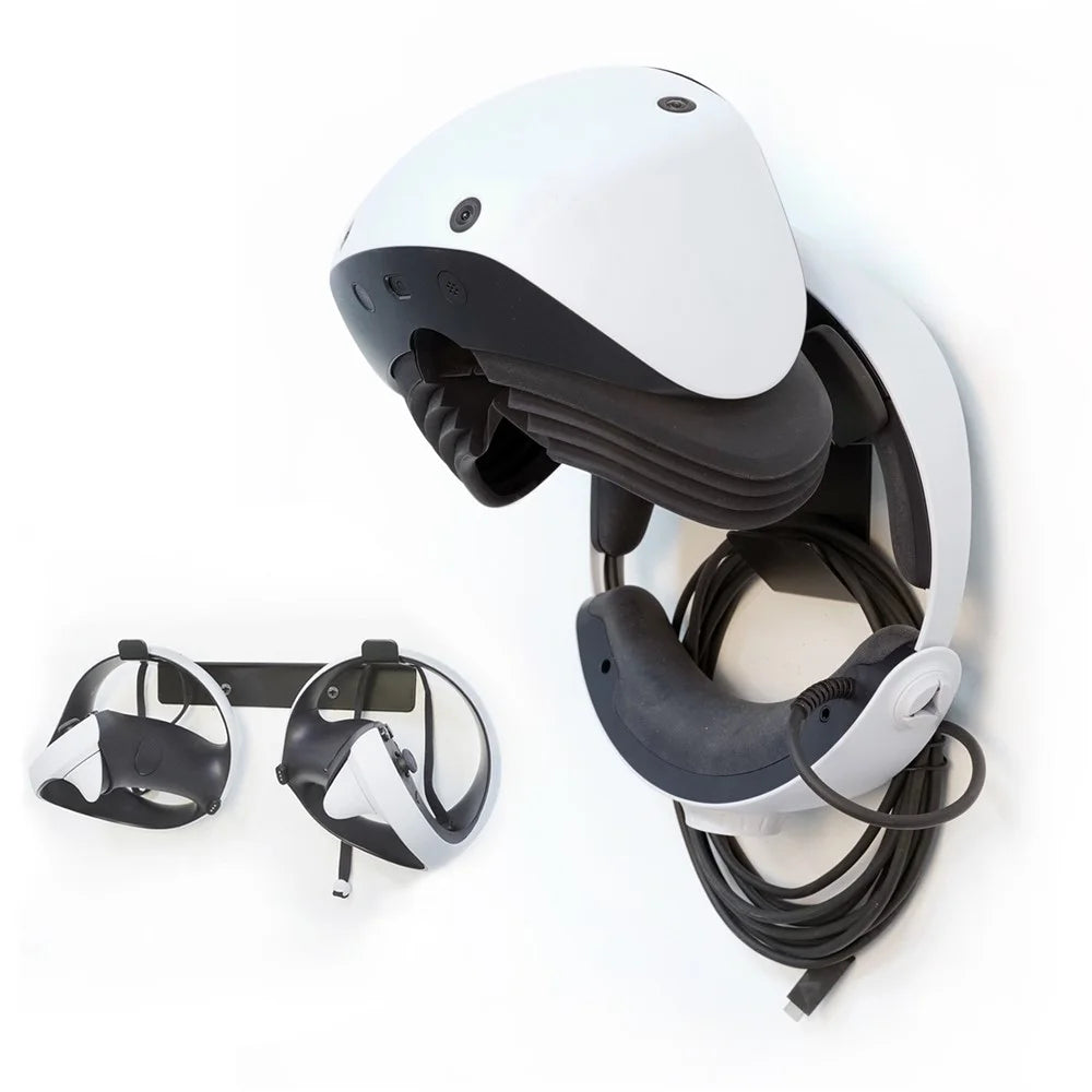 MONZLTECK For Sony PlayStation VR2 / VR Headset + Hand Controller Wall Mount Bracket Metal Stand - 2