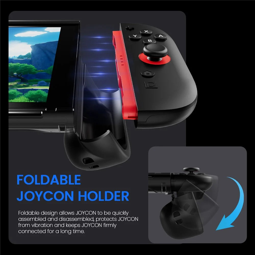 For Nintendo Switch 2 Game Console Transparent Case  TPU + PC Protective Cover - Black - 5