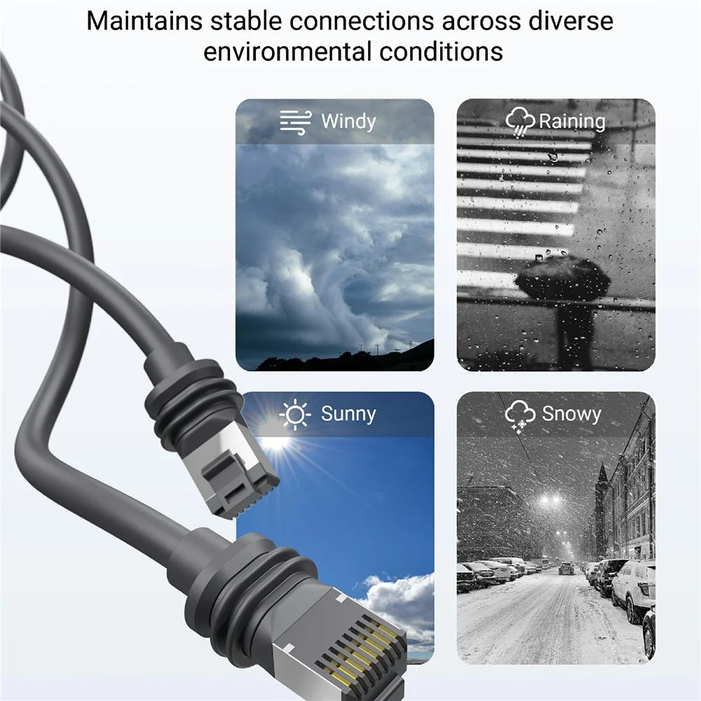 STARWARE 15m Cable for Starlink Gen 3 , High-Speed Data Transmission Waterproof Cable - 7