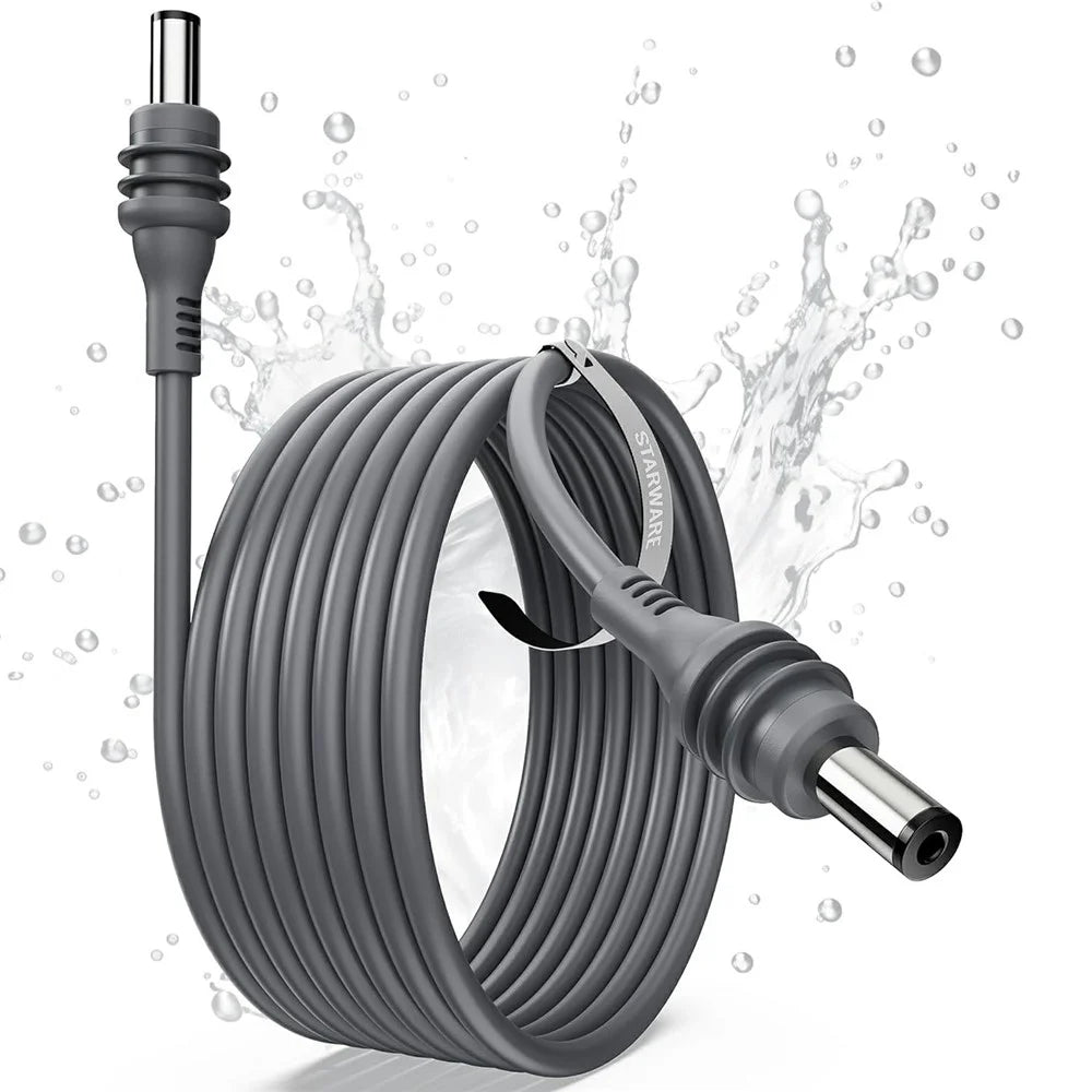 STARWARE M59-2 2m DC Extension Cable for Starlink Mini , Waterproof Outdoor Power Cord - 1