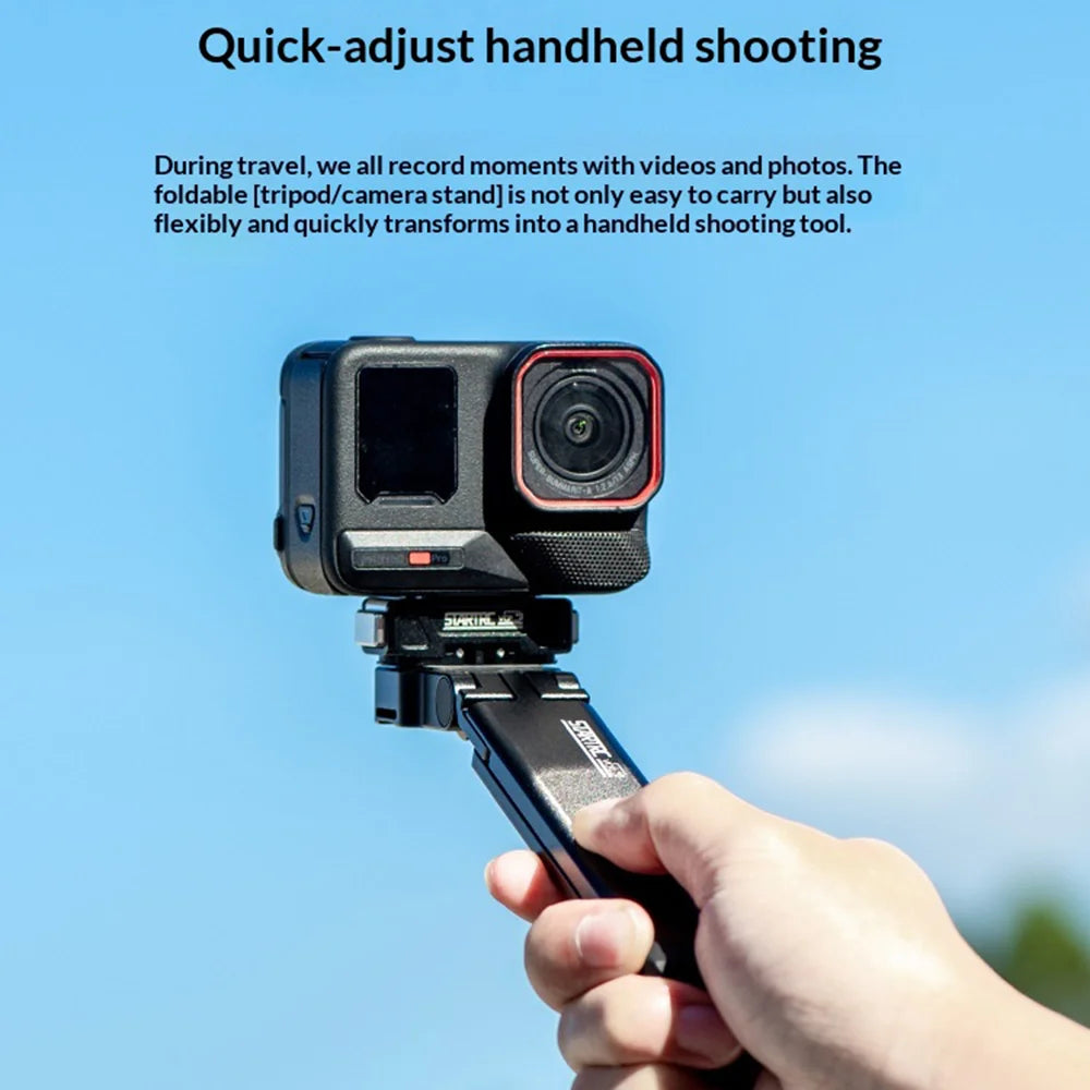 STARTRC Pocket Magnetic Tripod with 1/4 Screw for Action Camera Aluminum Alloy Foldable Stand - 7