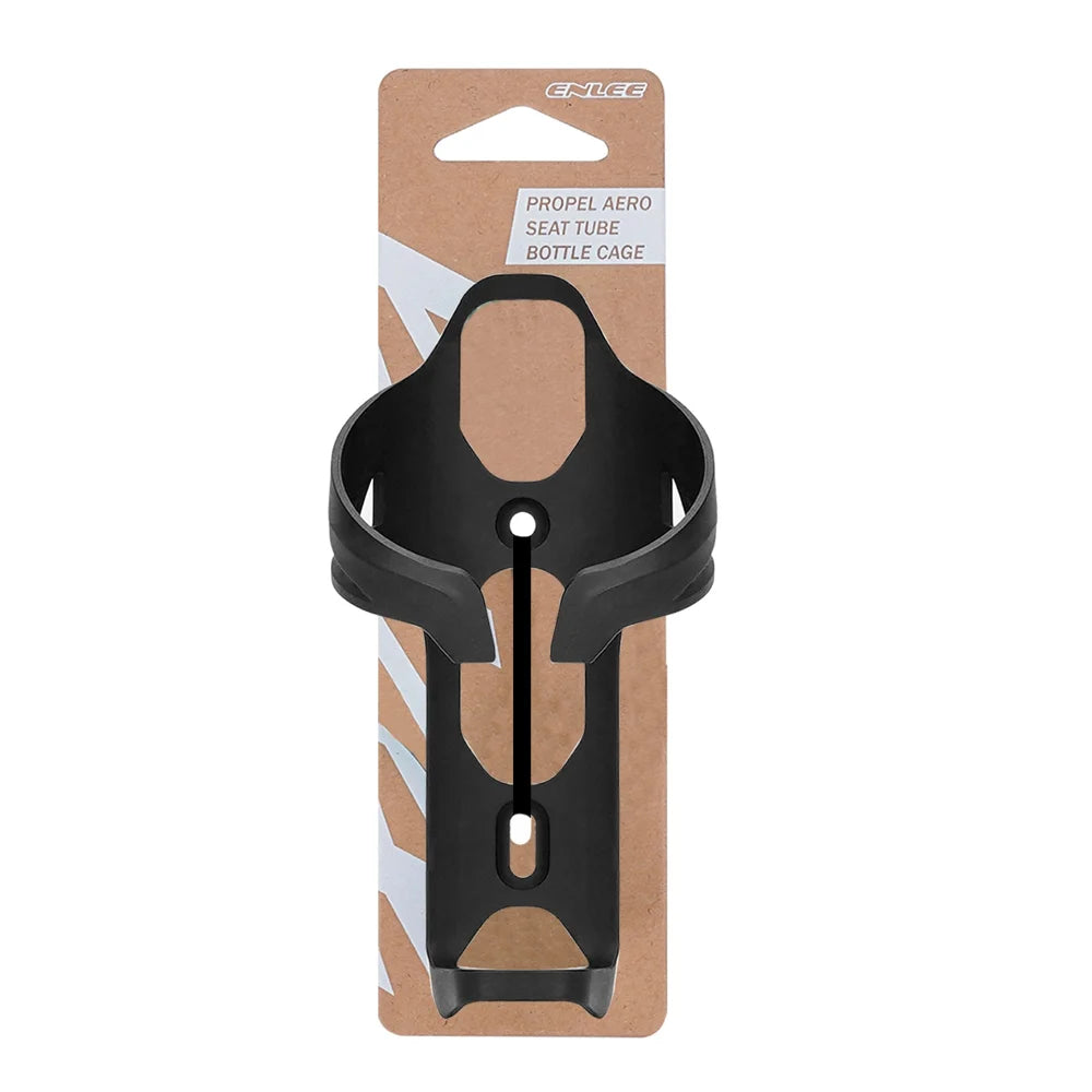 ENLEE MAC-7 Bike Water Bottle Cage for Mountain Road Cycling Lightweight Kettle Holder - Black - 6