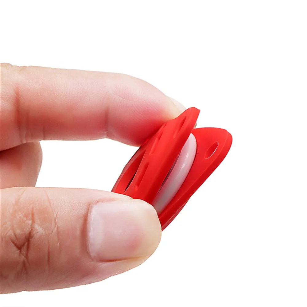 Anti-Drop Silicone Protective Case Cover with Ring Buckle for Apple AirTag Bluetooth-compatible Locator - Red - 5