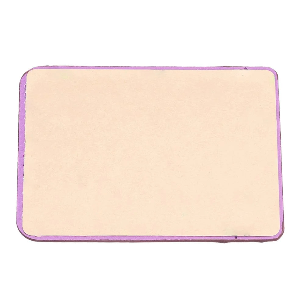 BFK13 Phone Card Holder Credit Card ID Case Pouch Matte Leather Stick On Pocket for Back Of Phone - Dark Purple - 2