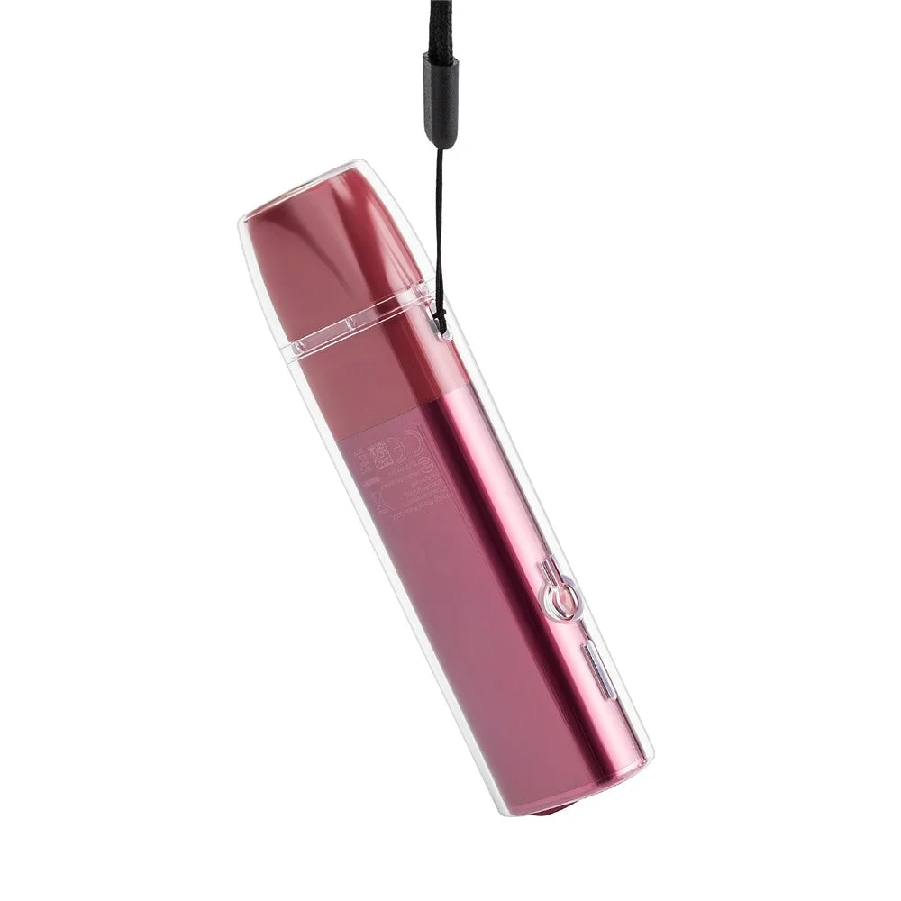 For IQOS ILUMA ONE Hard PC Protective Case E-cigarette Drop-proof Cover with Lanyard - Transparent - 2
