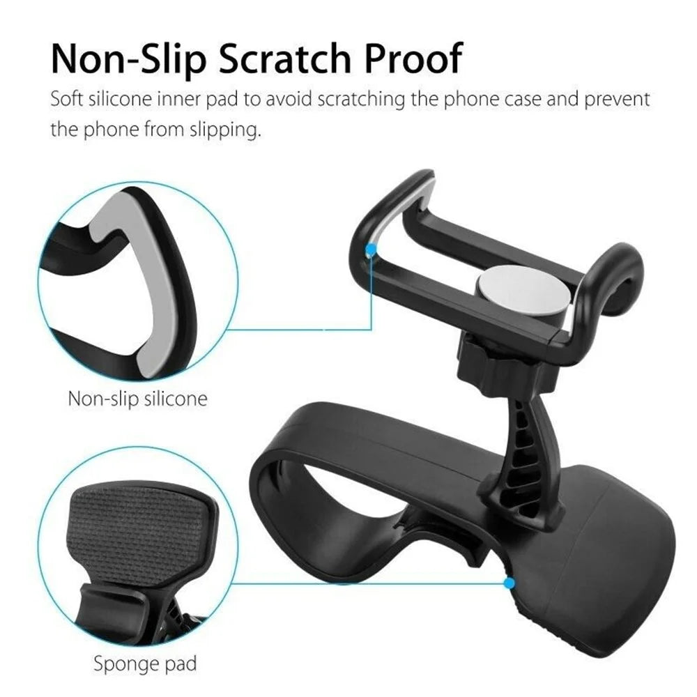 Car Dashboard 360 Degree Rotatable Mobile Phone Holder Stand - 6