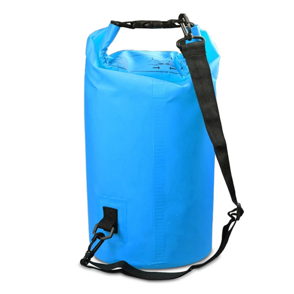 15L Outdoor Waterproof Swimming Bag Bucket Lightweight Floating Dry Sack - Baby Blue - 1