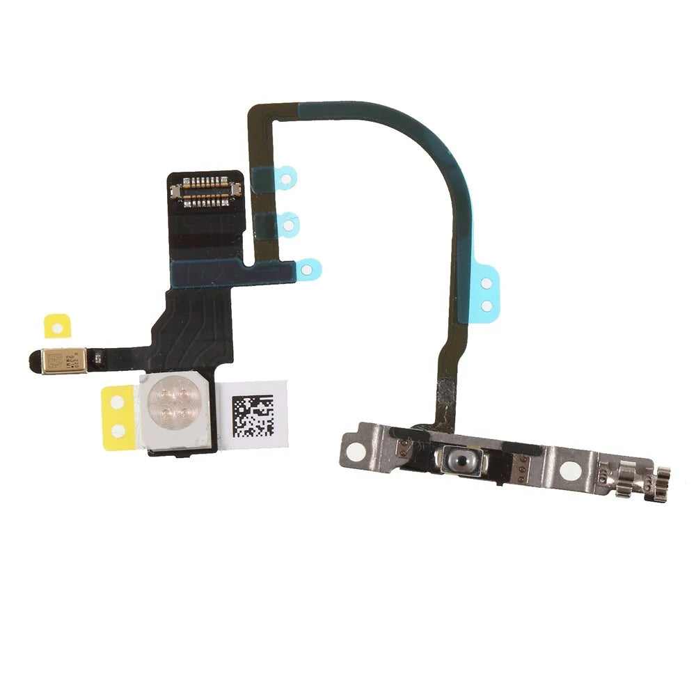 OEM Power ON/OFF Switch Button Flex Cable with Metal Plate Replacement Part for iPhone XS Max 6.5 inch - 1