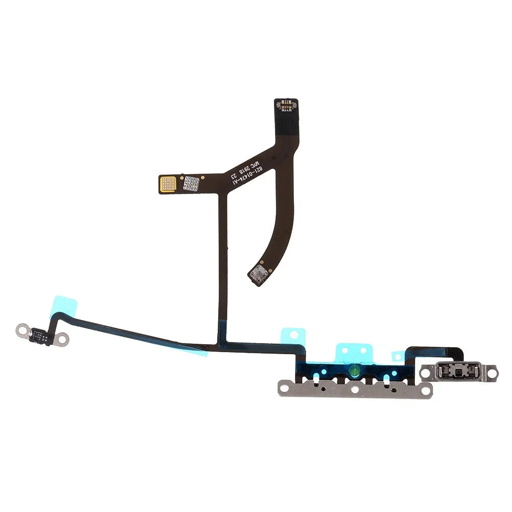 Volume Button Flex Cable Part with Metal Plate (without Logo) for iPhone XS Max 6.5 inch - 2
