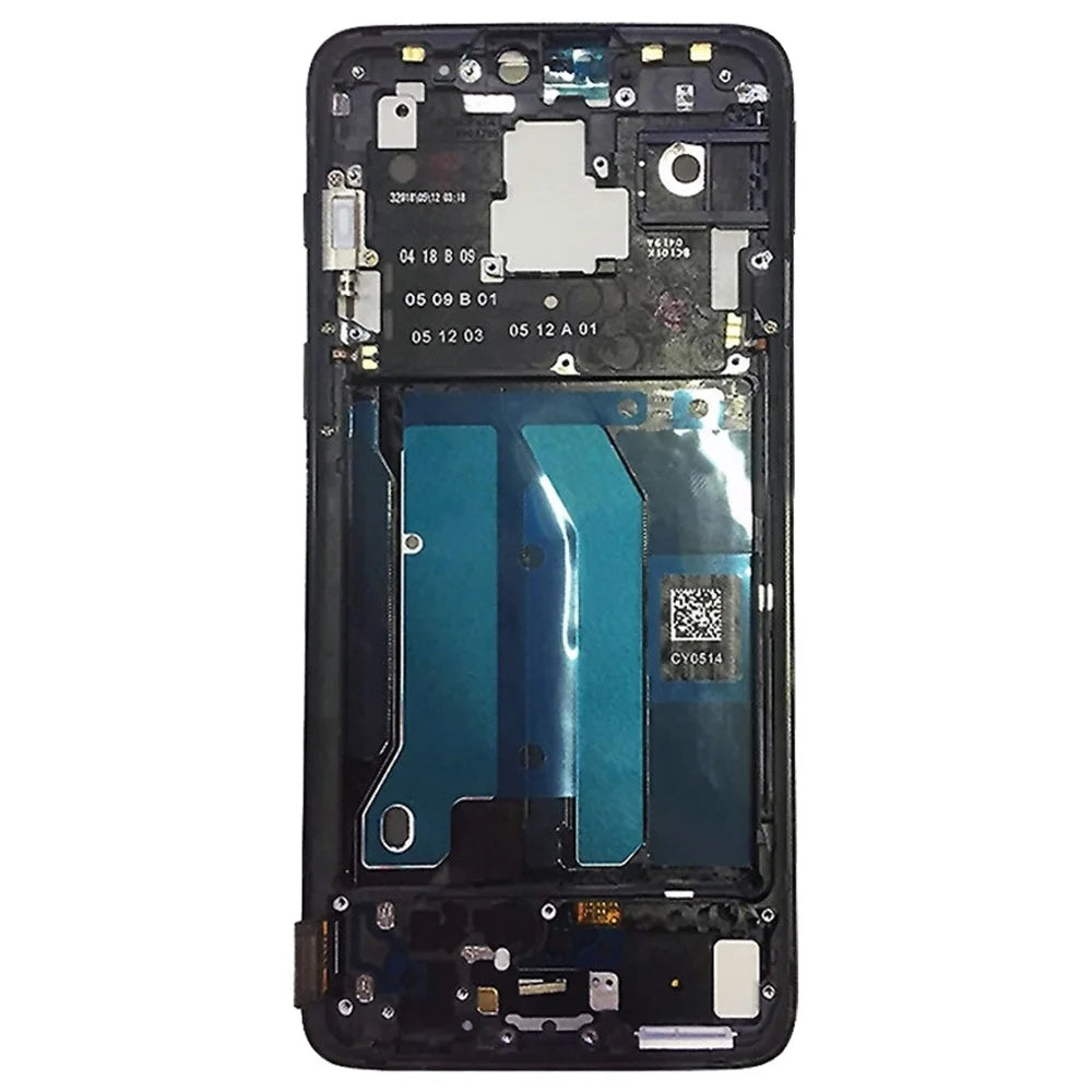 OEM LCD Screen and Digitizer Assembly with Frame for OnePlus 6 - Black - 2