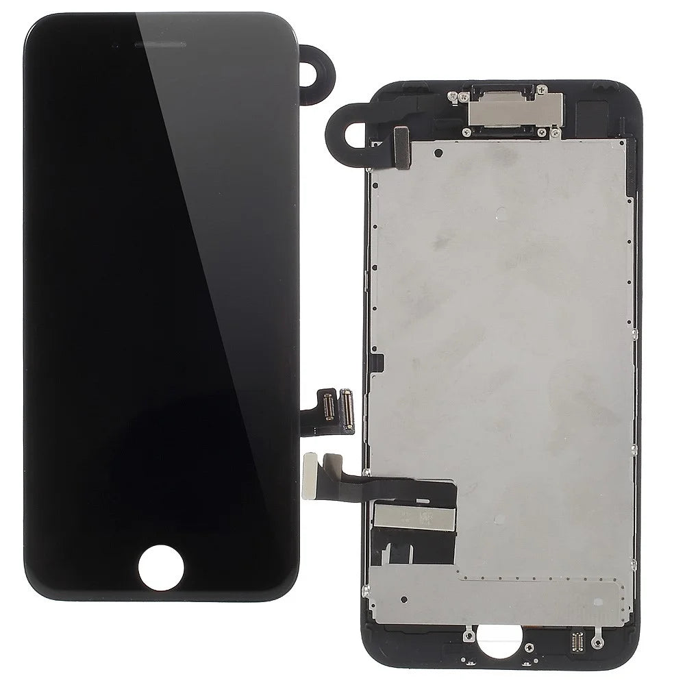 For iPhone 7 Plus 5.5 LCD Screen and Digitizer Assembly + Frame Replacement Part (Made by China Manufacturer, 380-450cd/m2 Brightness + Full View) (without Logo) - Black - 1