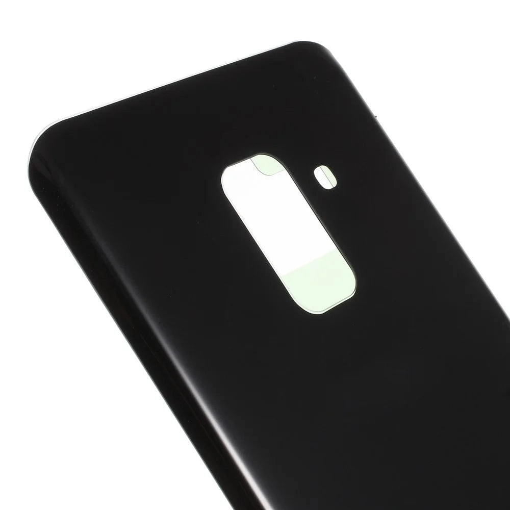 Back Battery Housing Cover Assembly Part with Adhesive Sticker for Samsung Galaxy A8 (2018) - Black - 2