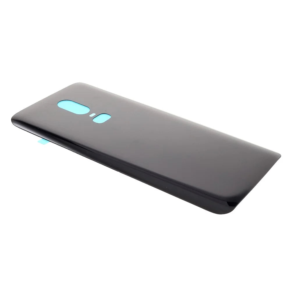 Battery Housing Door Cover Part with Adhesive Sticker for OnePlus 6 - Black - 3