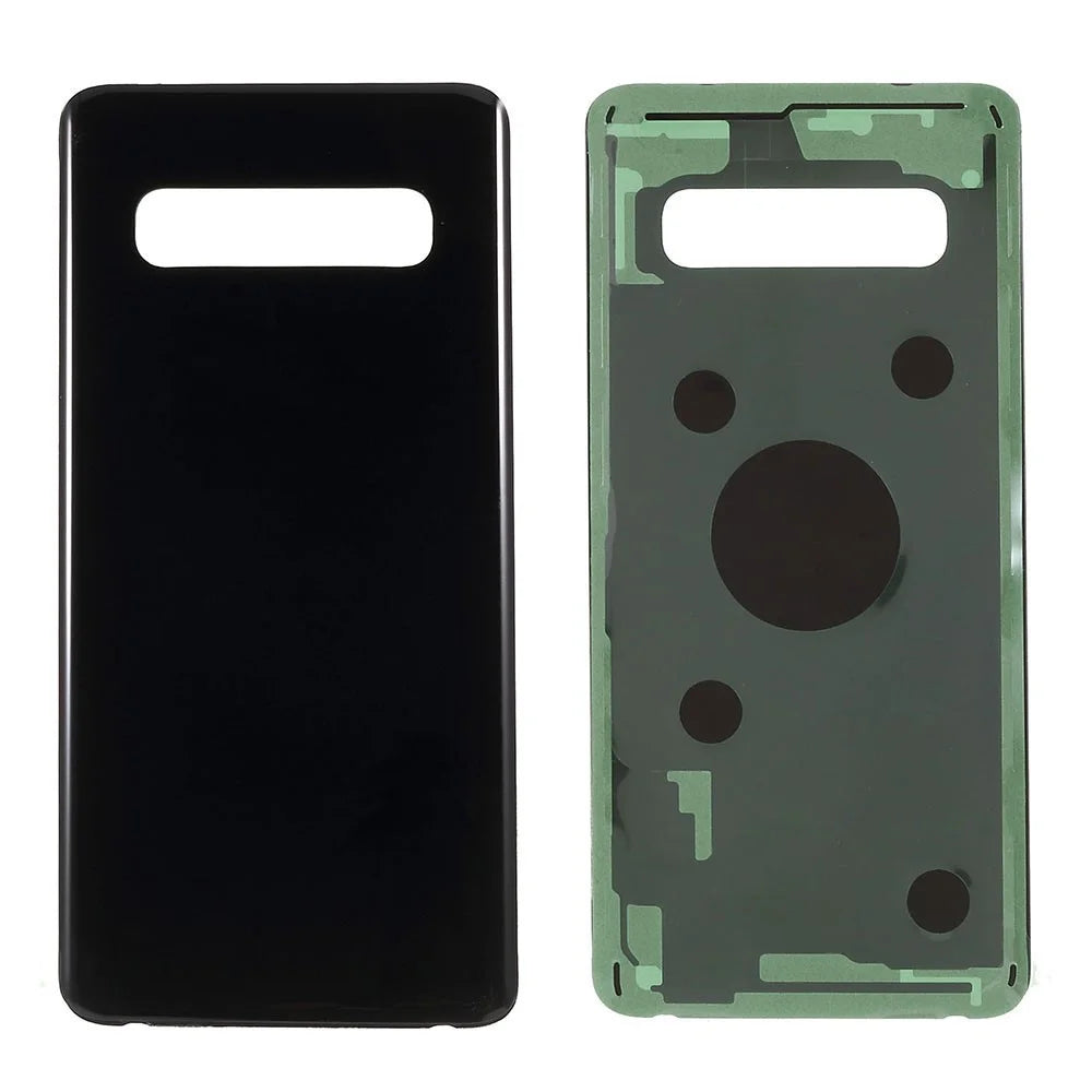 For Samsung Galaxy S10 G973 Battery Housing with Adhesive Sticker Phone Back Cover - Black - 1