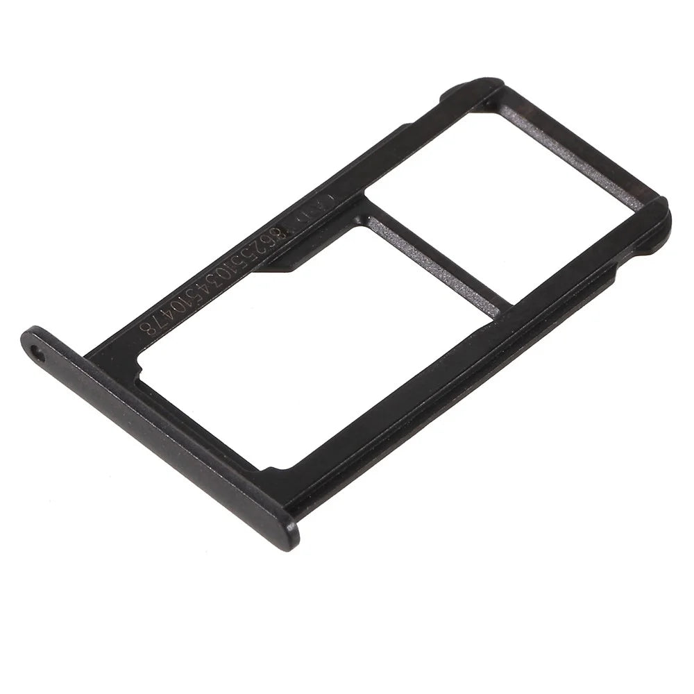 OEM SIM/Micro SD Card Tray Holder Part for Huawei Honor 8 lite / P8 lite (2017) - Black - 1