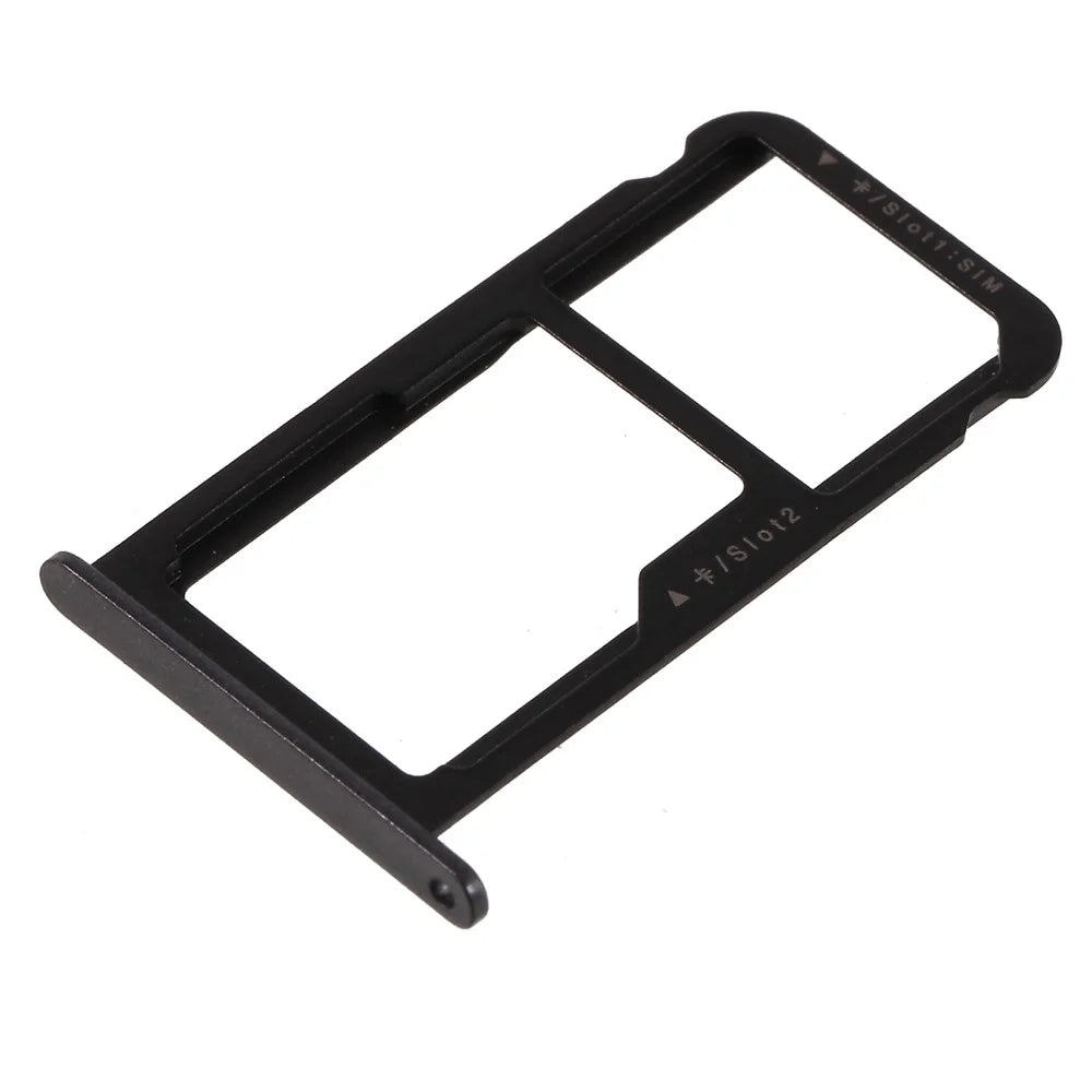 OEM SIM/Micro SD Card Tray Holder Part for Huawei Honor 8 lite / P8 lite (2017) - Black - 2