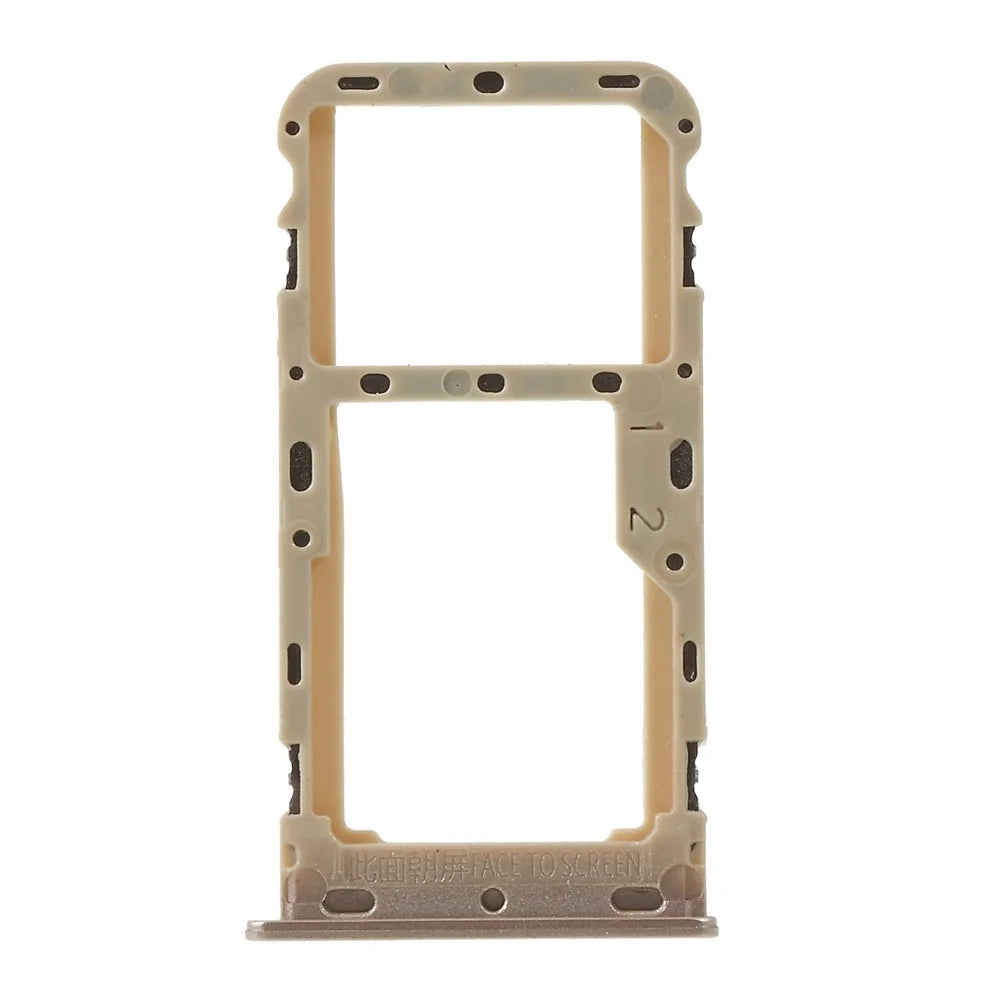 OEM Dual SIM Micro SD Card Tray Holder Part for Xiaomi Redmi 5 - Gold - 3