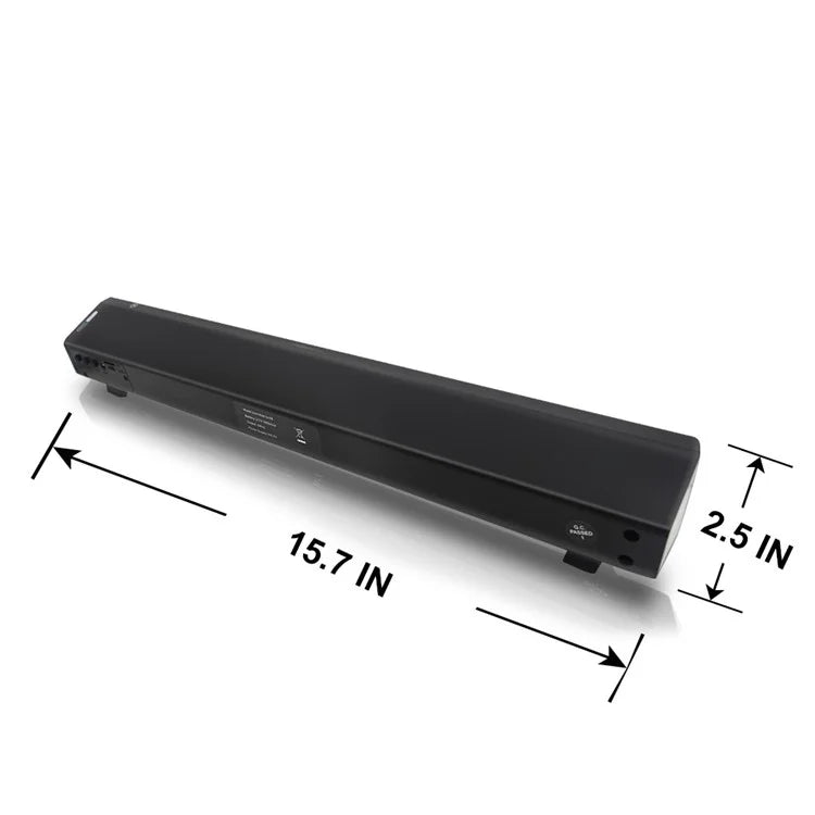 SOUNDBAR CE0150 2.0 Channel USB MP3 Player Bluetooth-compatible Speaker Wireless TV Subwoofer - Black - 4