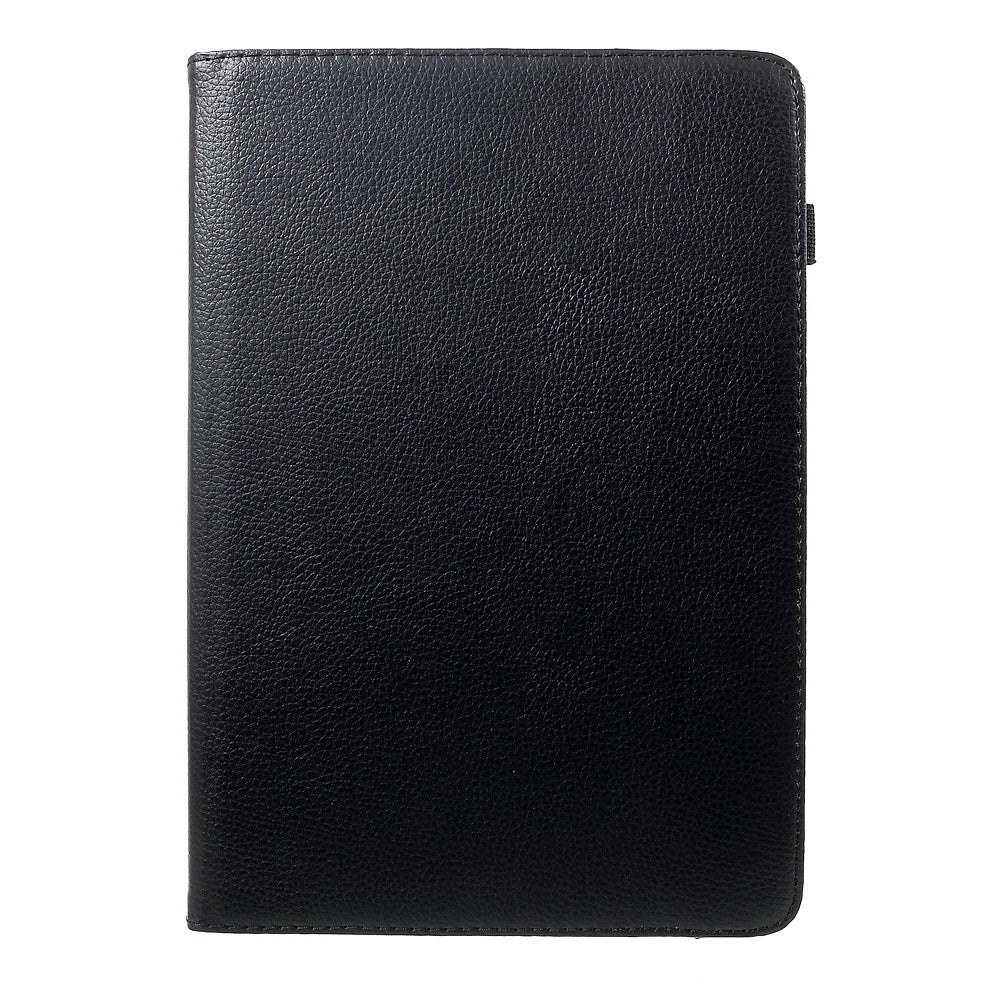 Anti-Drop 360-Degree Swiveling Stand Litchi Texture Universal Leather Protective Case for 9-10 inch Tablet - Black - 4