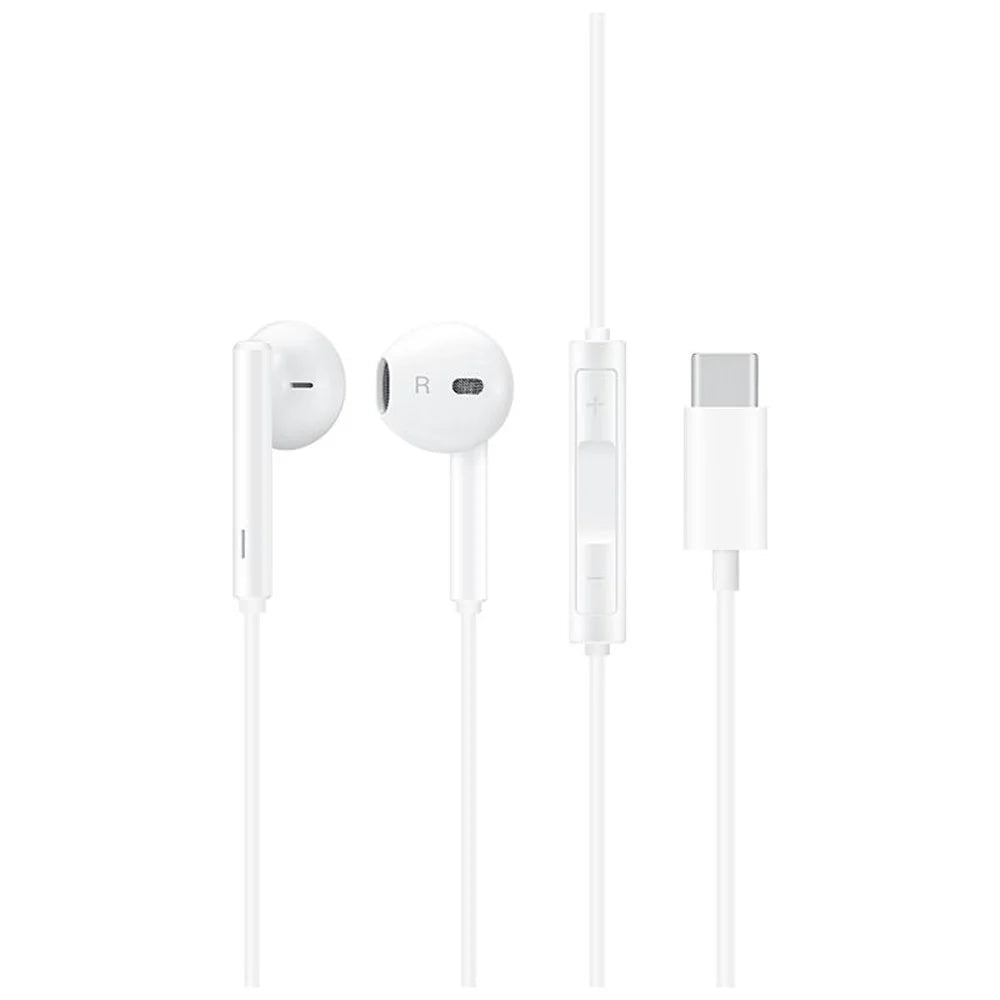 HUAWEI CM33 Type-C In-ear Earphone Wired Headset Classic Headphones with Microphone for Huawei Samsung (Chinese Version) - White - 3