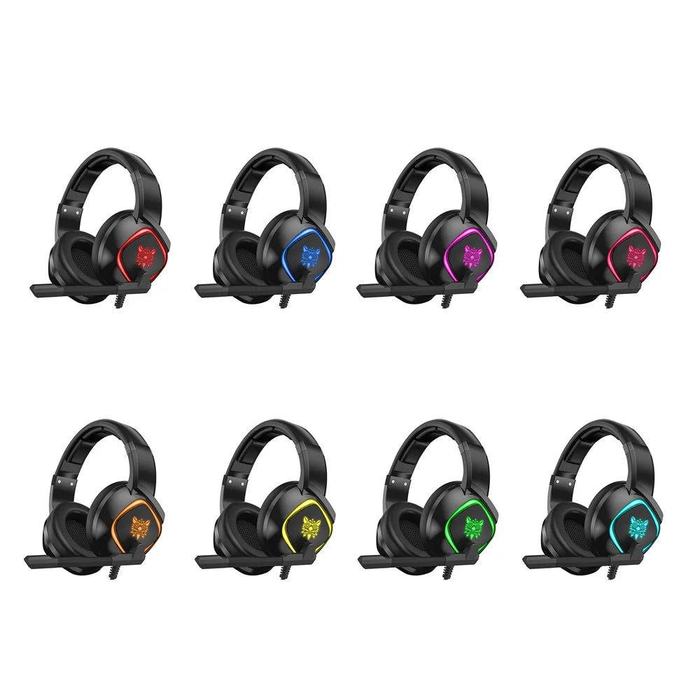 ONIKUMA K19 Gaming Headset PS4 PC Gamer Stereo Headphones with Mic/LED Light - 5