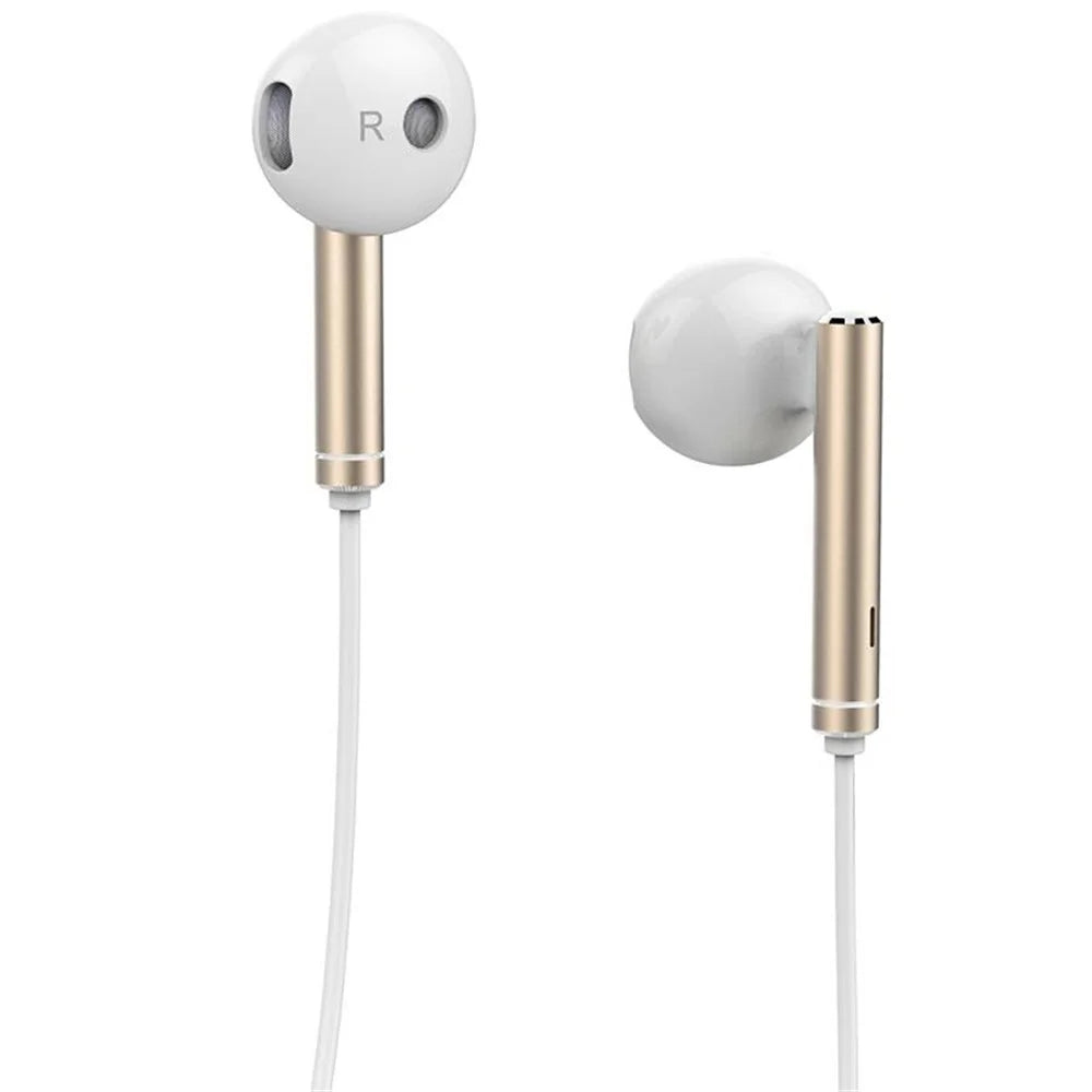 OEM AM116 HUAWEI 3.5mm In-ear Earphone Headset with Mic for iPhone Samsung Huawei (Chinese Version) - Gold Color - 3