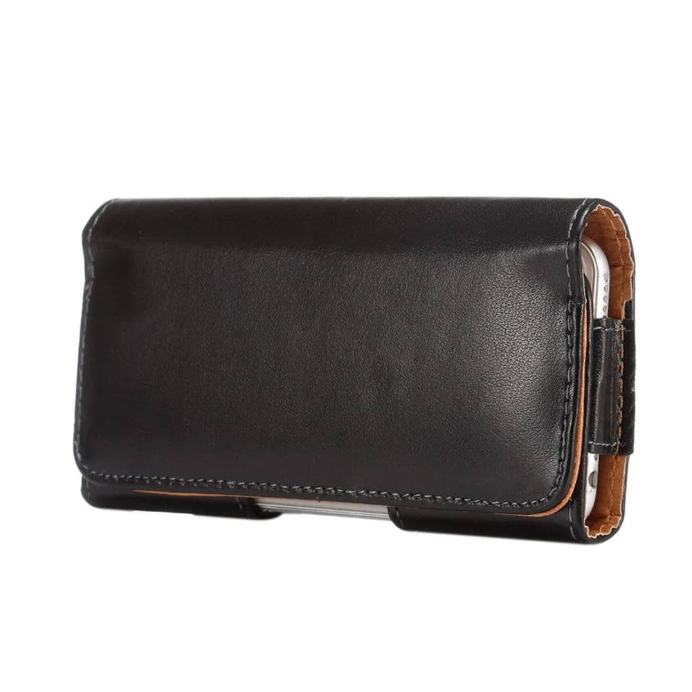 Belt Clip for iPhone 6 / 6s / 7 / 8 / SE (2020) / SE (2022) 4.7 inch / Samsung Galaxy S5 Mini G800 Universal Leather Case Holster, Size: 14 x 7 x 1.5cm - 1