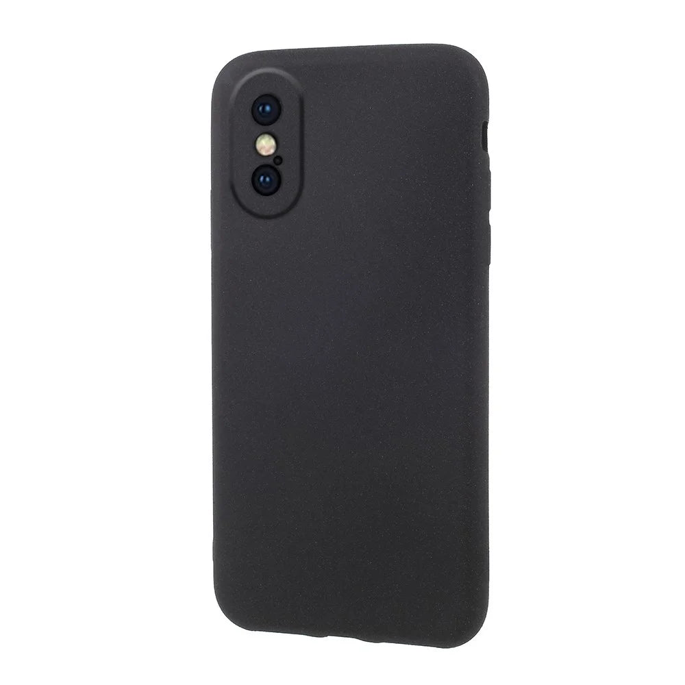 For iPhone XS / X / 10 5.8 inch Frosted Anti-fingerprint TPU Mobile Phone Case Accessory - Black - 2